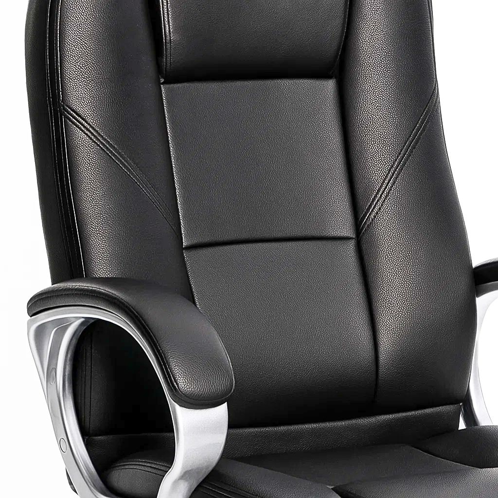 SILLA DE OFICINA EJECUTIVA MAGNUS CUERO SINTETICO NEGRO - 10