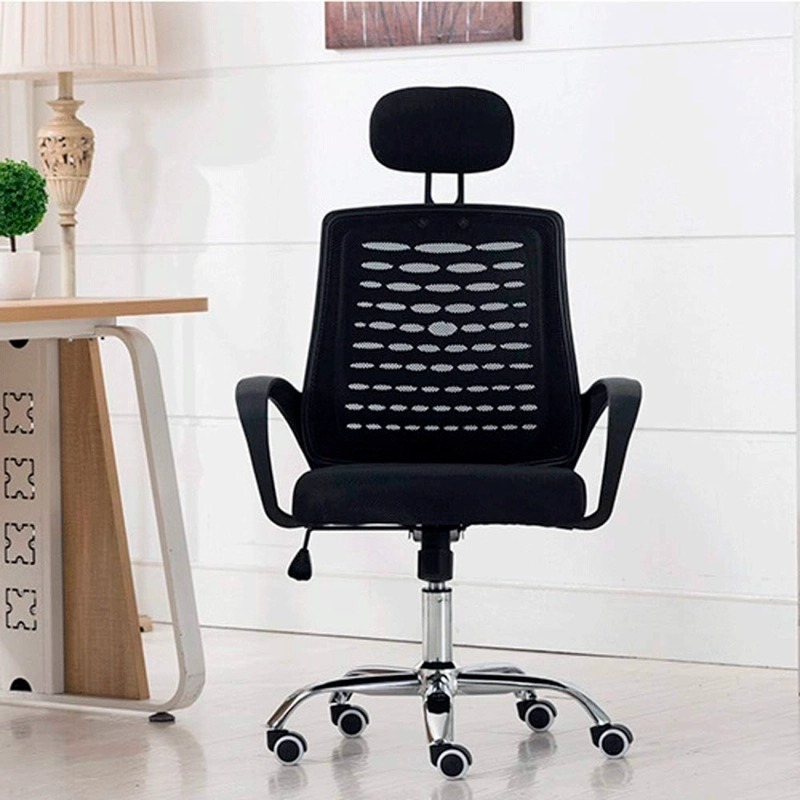 SILLA OFICINA SIMPLY MESH NEGRA CON APOYABRAZOS Y CABEZA - 3
