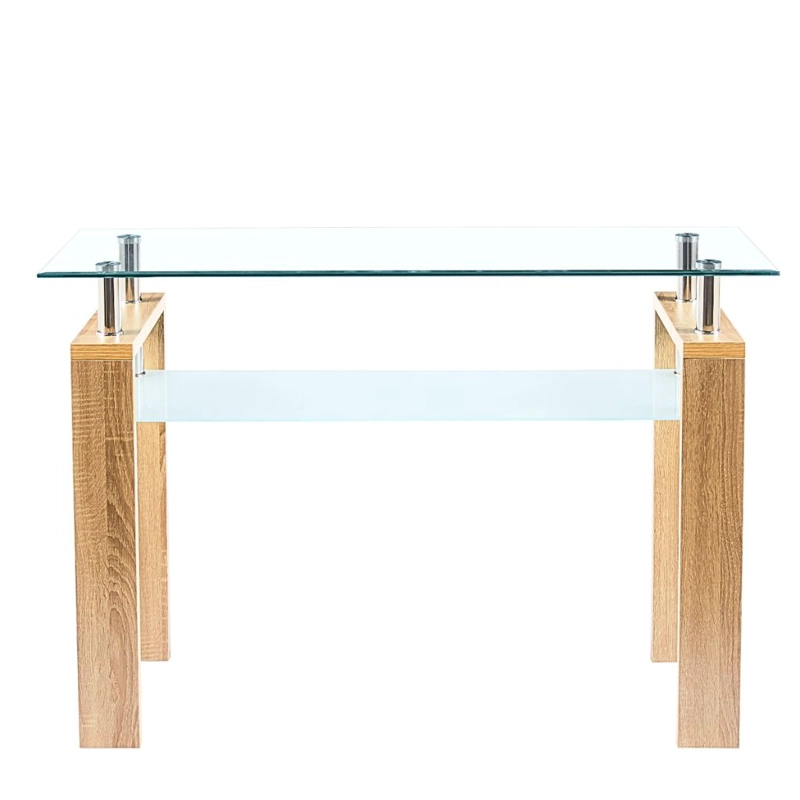 MESA DE ARRIMO RECTANGULAR DE VIDRIO - 4