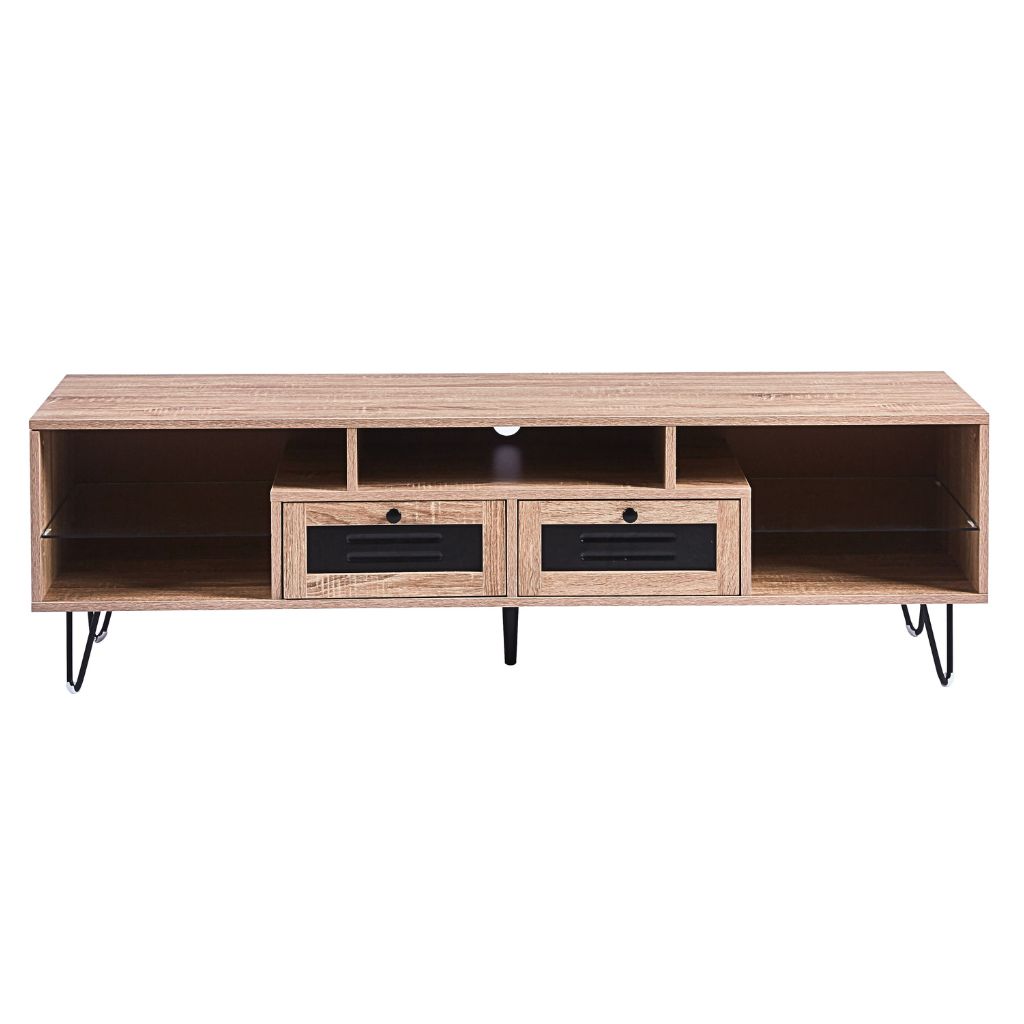 RACK DE TV CON 2 CAJONES - 4