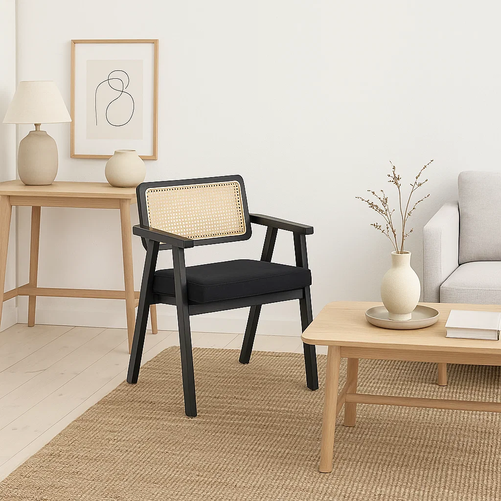 BUTACA RATTAN - NEGRO - 4