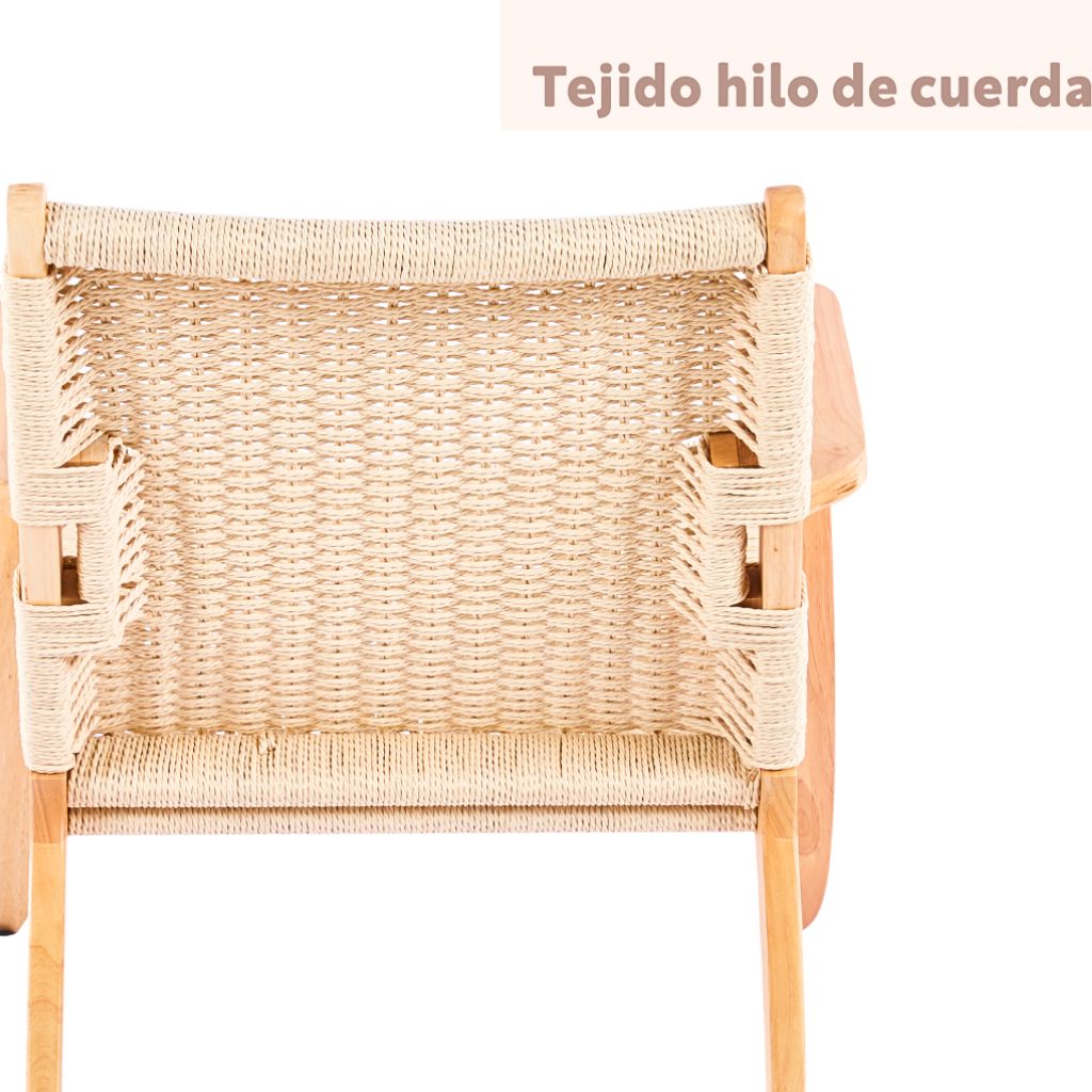 BUTACA MADERA E HILO DE CUERDA - 2