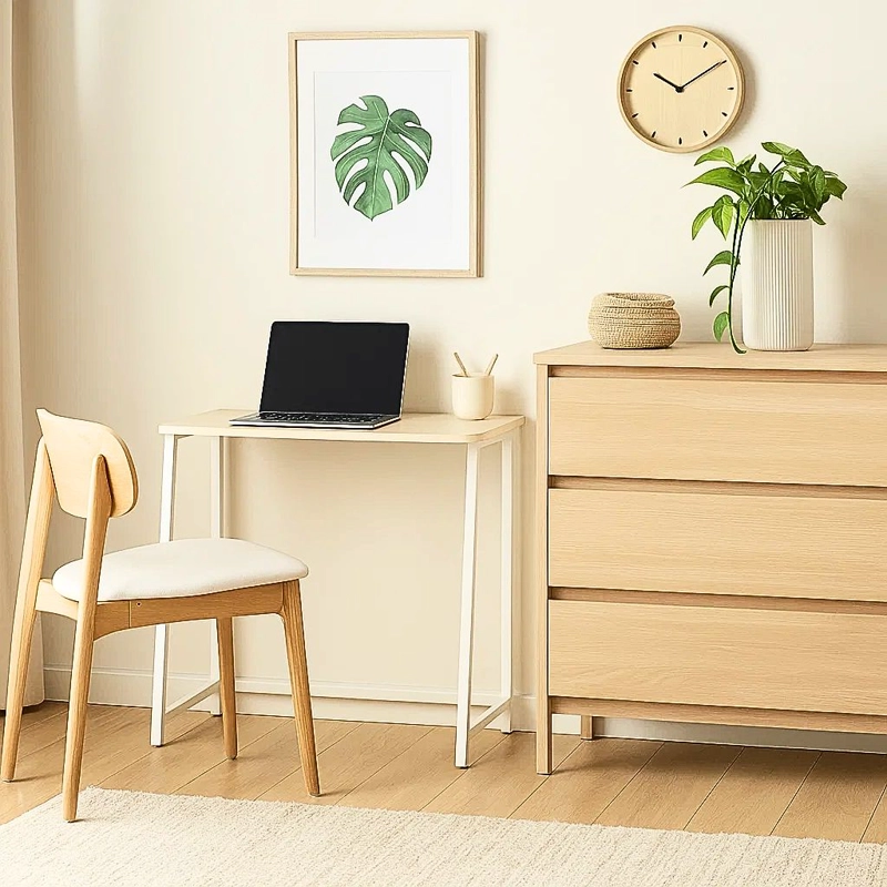 ESCRITORIO FLEX COMPACTO MDF - NATURAL BLANCA - 1