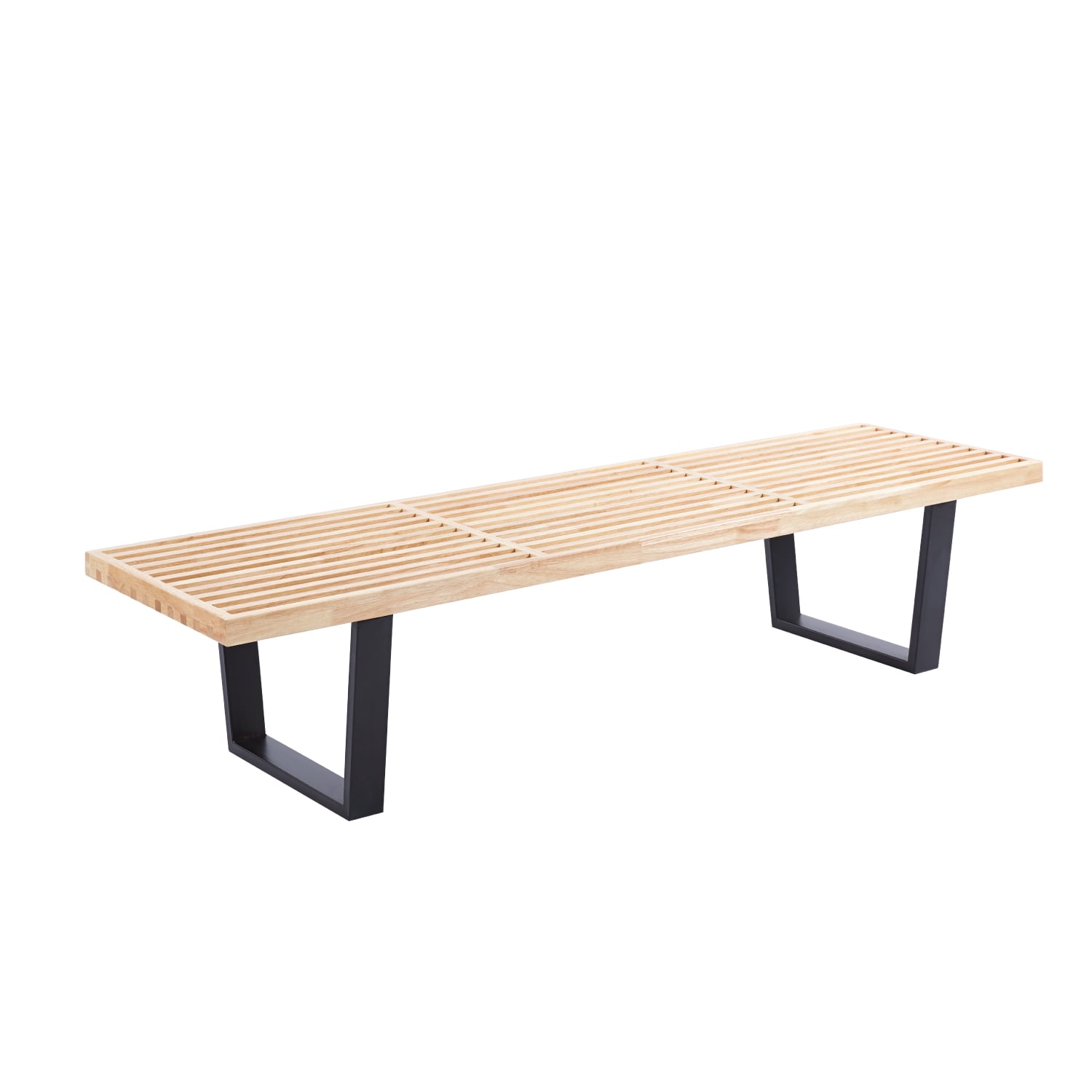 BANQUETA DE MADERA Y METAL GEORGE NELSON 160CM - 1