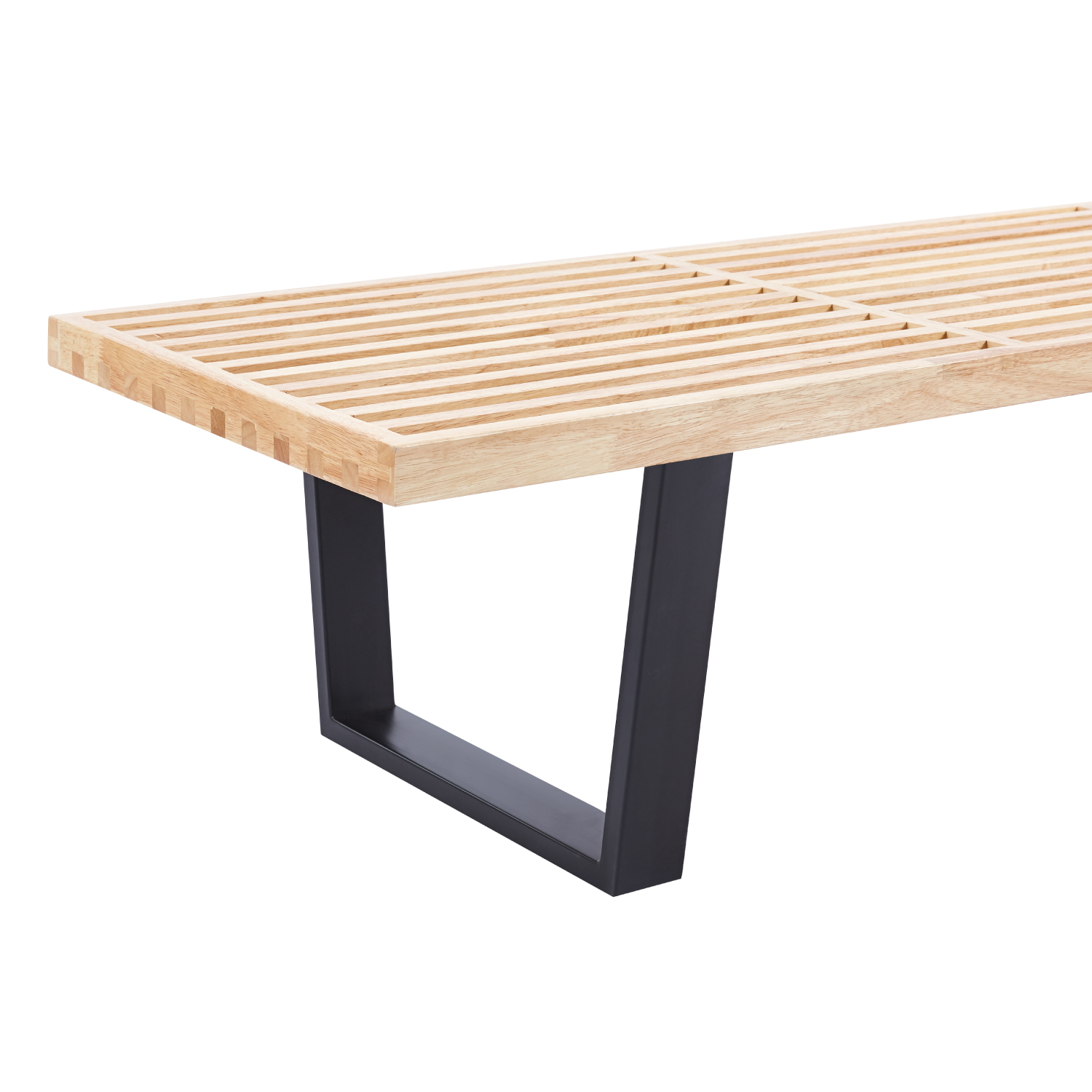 BANQUETA DE MADERA Y METAL GEORGE NELSON 160CM - 4