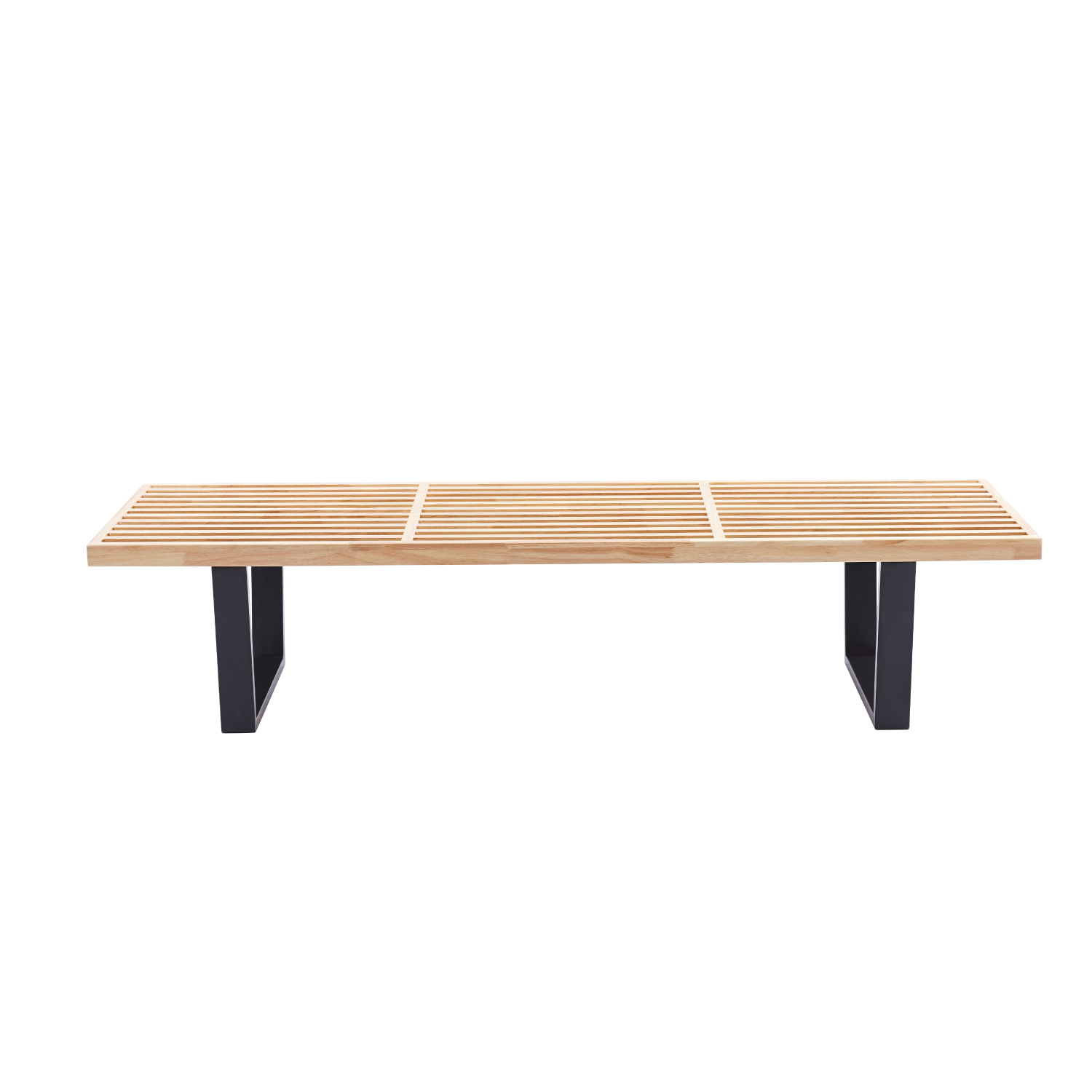BANQUETA DE MADERA Y METAL GEORGE NELSON 160CM - 6