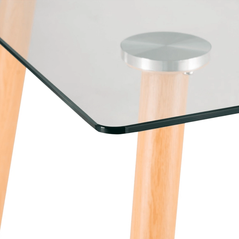 MESA DE COMEDOR VIDRIO RECTANGULAR 120X80 - 2