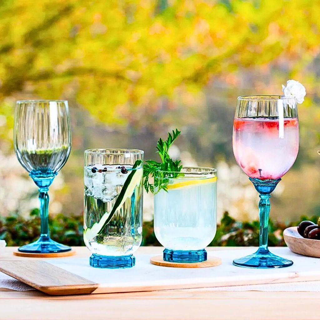 SET DE 6 VASO BORMIOLI ROCCO, 430 ML, AZUL FLORIAN - 2