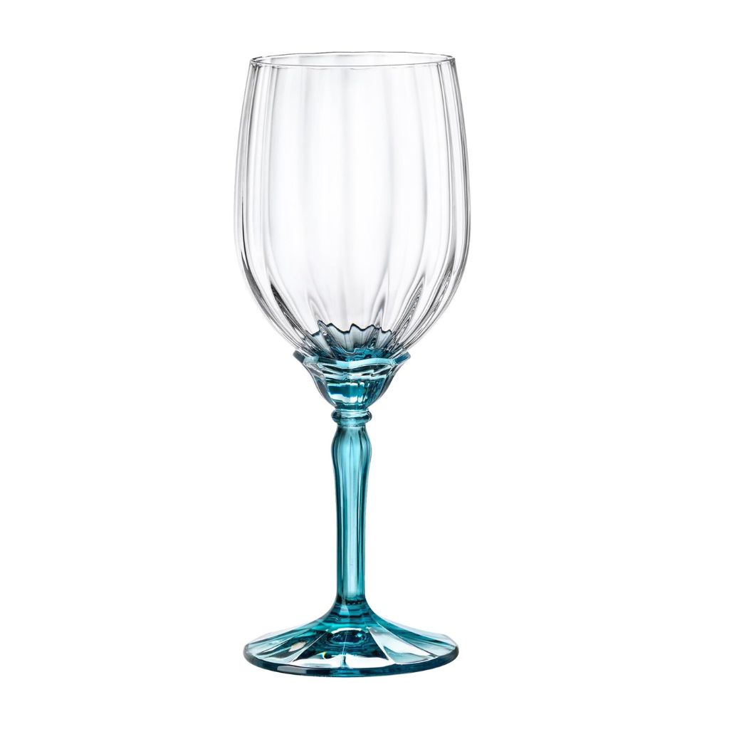 SET DE 6 COPAS DE VINO BLANCO FLORIAN AZUL - 1