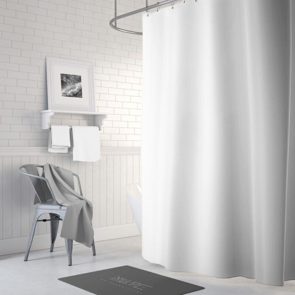 CORTINA BAÑO FORRO BLANCO - 1