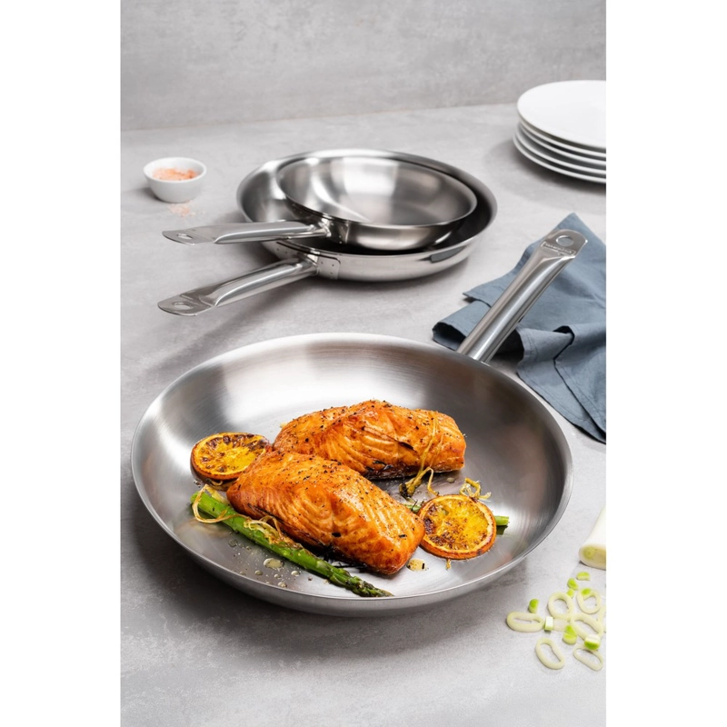 SARTE N TRAMONTINA PROFESSIONAL RASO DE ACERO INOXIDABLE FONDO TRIPLE CON MANGO 30 CM 2,9 L - 7