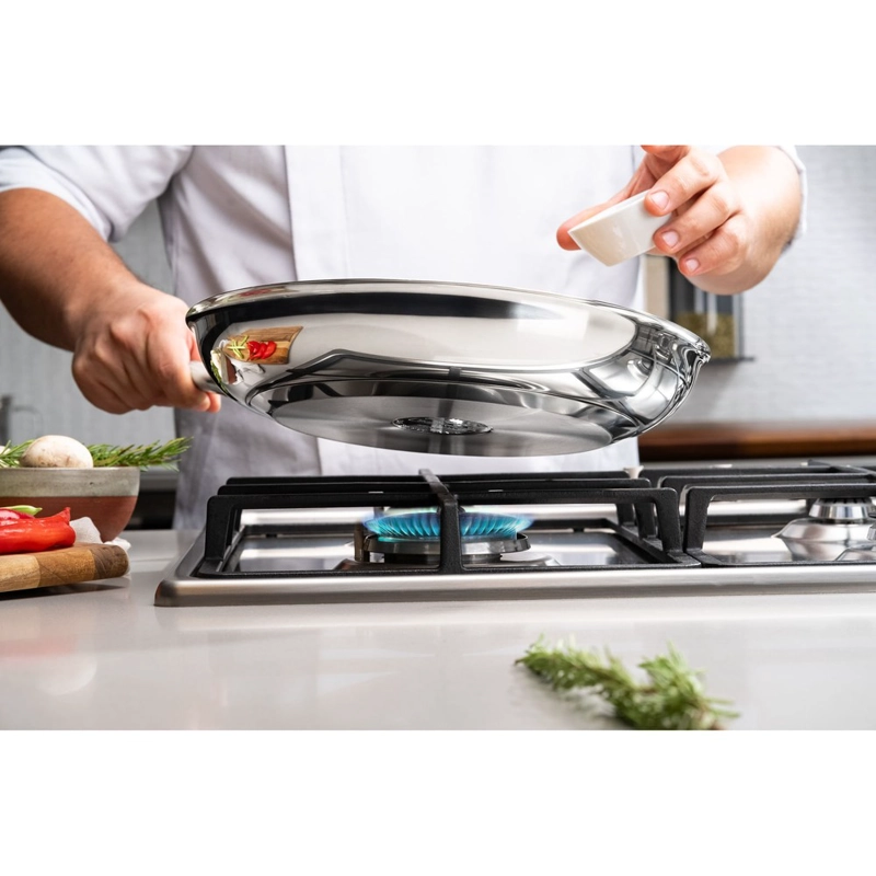 SARTE N TRAMONTINA PROFESSIONAL RASO DE ACERO INOXIDABLE FONDO TRIPLE CON MANGO 30 CM 2,9 L - 8