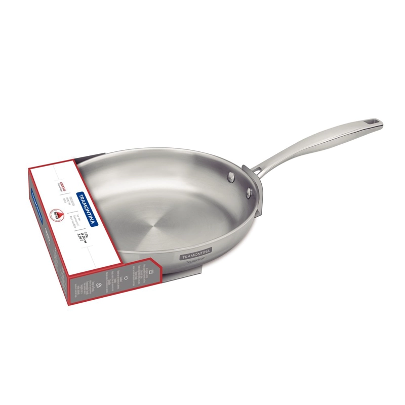 SARTEN TRAMONTINA GRANO DE ACERO INOXIDABLE CON CUERPO TRIPLE Y MANGO 26 CM 2,2 L - 7