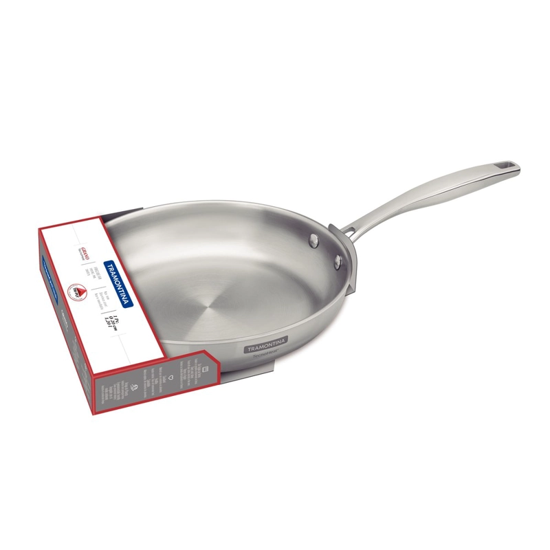 SARTEN TRAMONTINA GRANO DE ACERO INOXIDABLE CUERPO TRIPLE CON MANGO 20 CM 1,2 L - 5