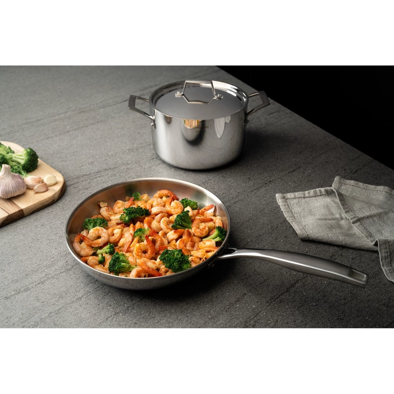SARTEN DE ACERO CUERPO TRIPLE 30 CM 3,4 L TRAMONTINA GRANO - 12