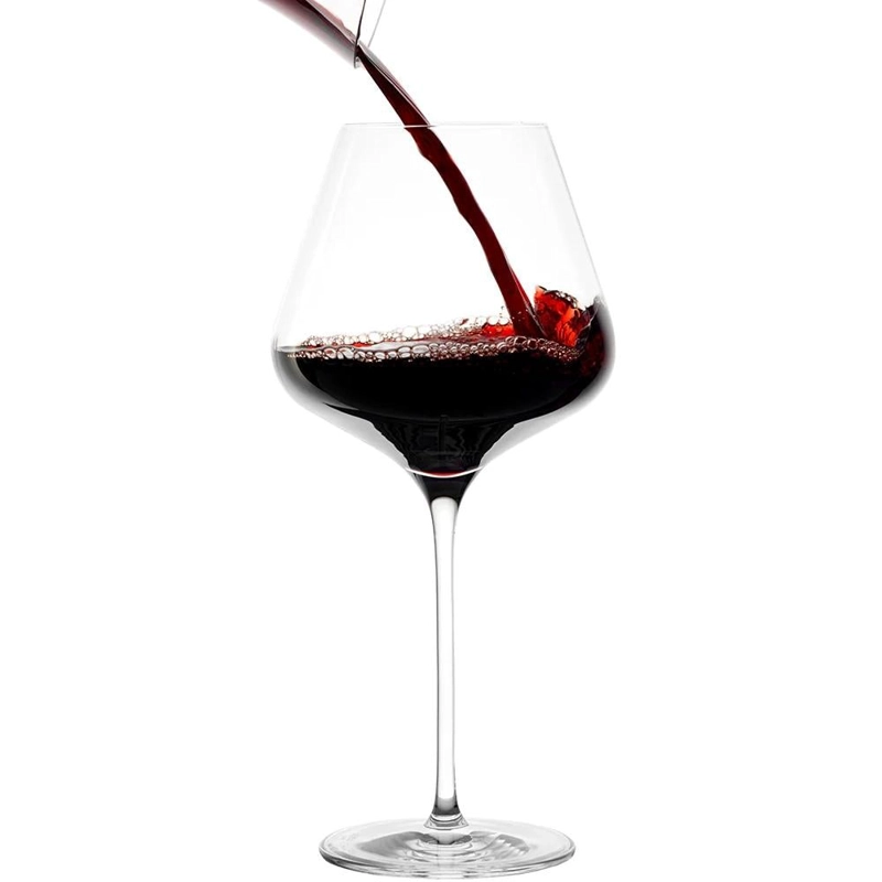 SET 6 COPAS CRISTAL BURGUNDY QUATROPHIL STÖLZLE LAUSITZ 710 ML - 4