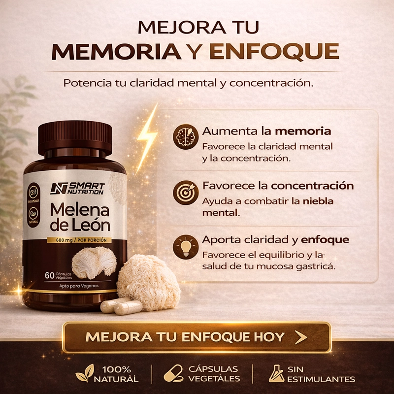 MELENA DE LEON 600 MG (HERICIUM ERINACEUS) - 2