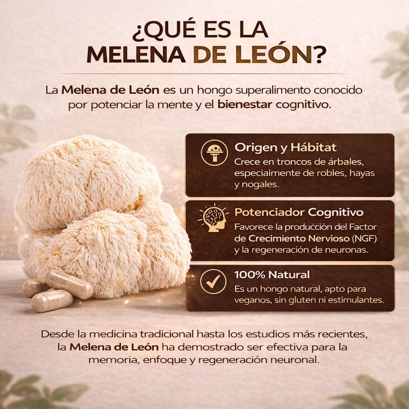 MELENA DE LEON 600 MG (HERICIUM ERINACEUS) - 4