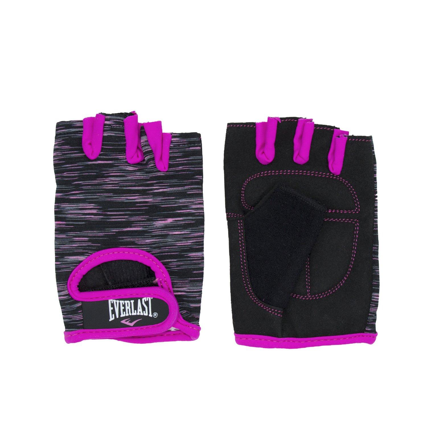 GUANTES FITNESS BREEZE EN COLOR NEGRO/PINK EVERLAST - 1