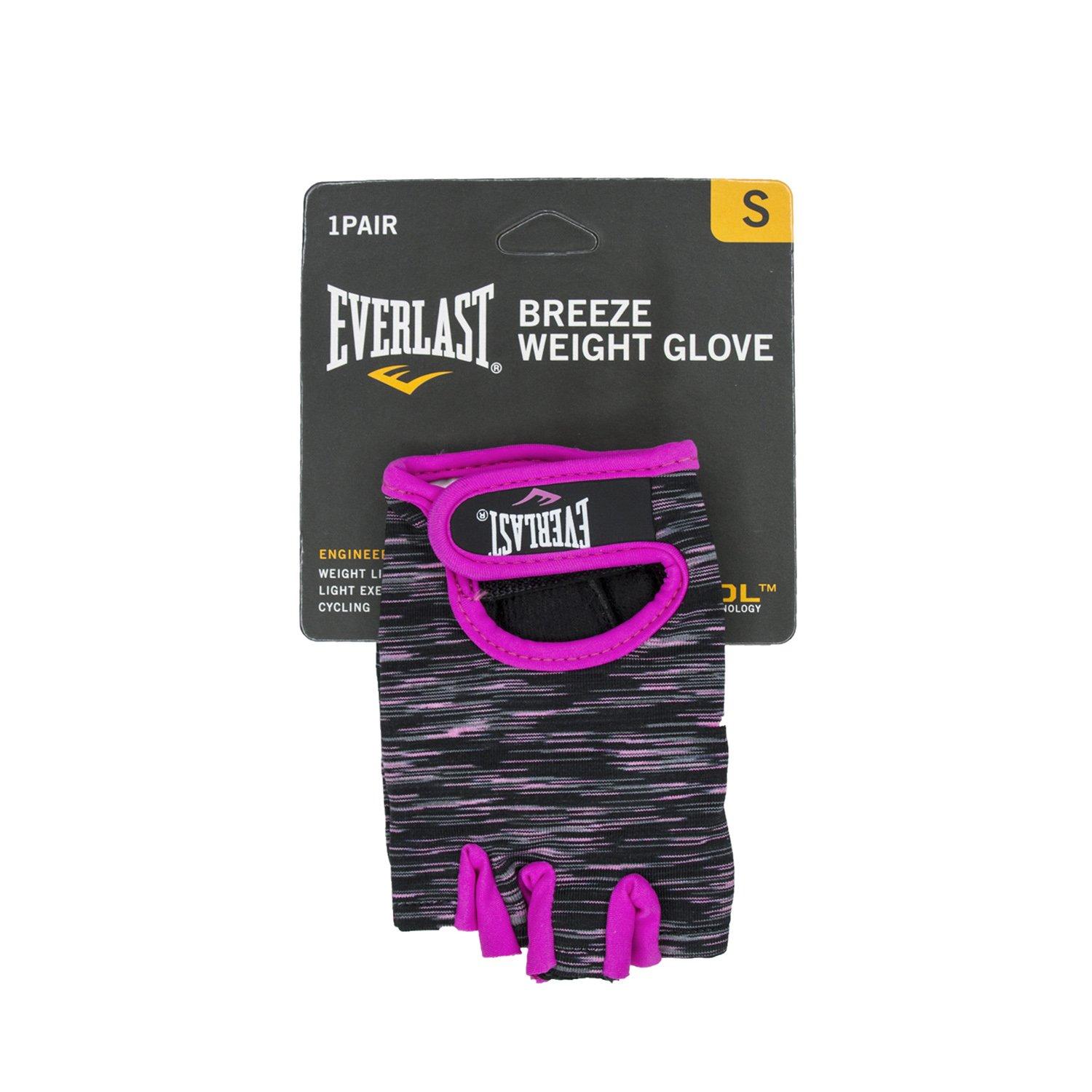 GUANTES FITNESS BREEZE EN COLOR NEGRO/PINK EVERLAST - 3