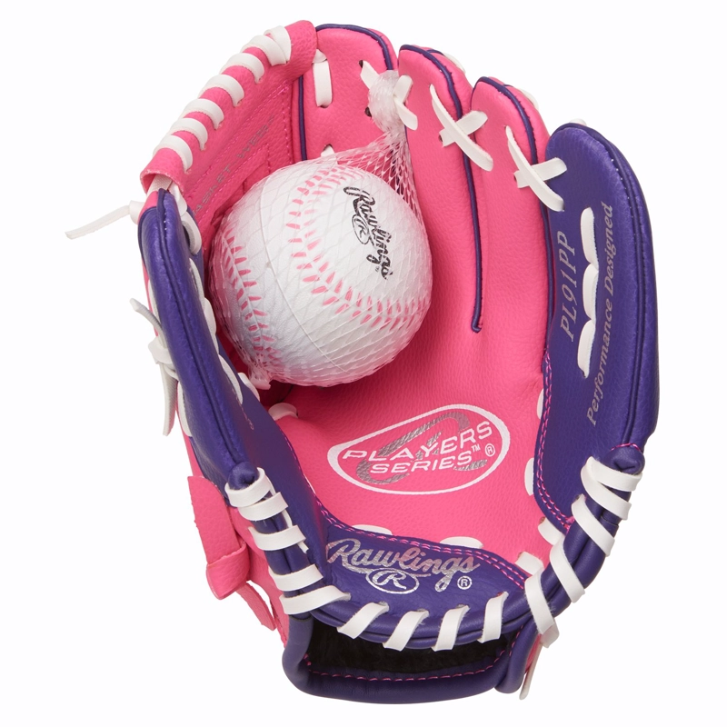 PACK BASEBALL CUERO RAWLINGS GUANTE PLAY SERIES9''(LANZ DER)+PELOTA JUNIOR - 1
