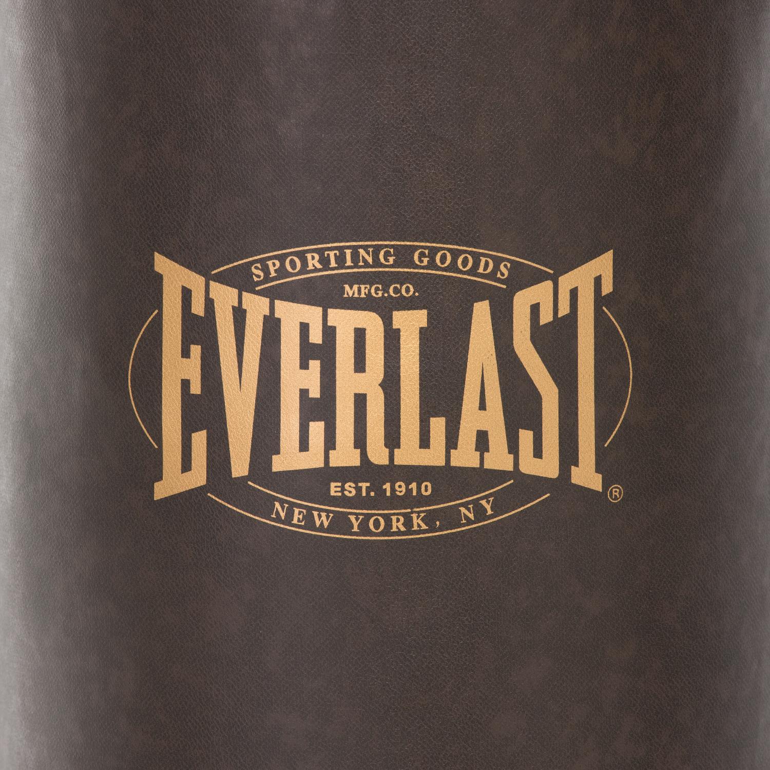 SACO DE BOXEO EVERLAST  VINTAGE EN COLOR CAFE 100 CM. - 5