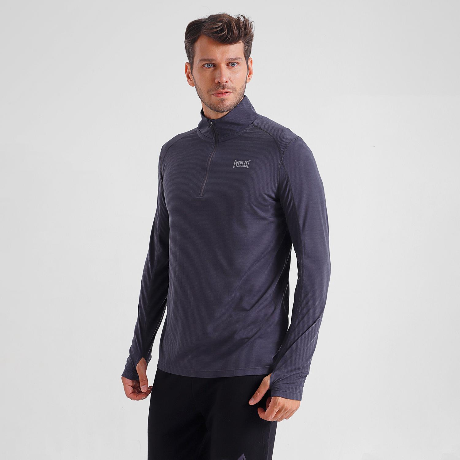 POLERA HOMBRE EVERLAST M/L QTR ZIP RUNNING EVE - 1