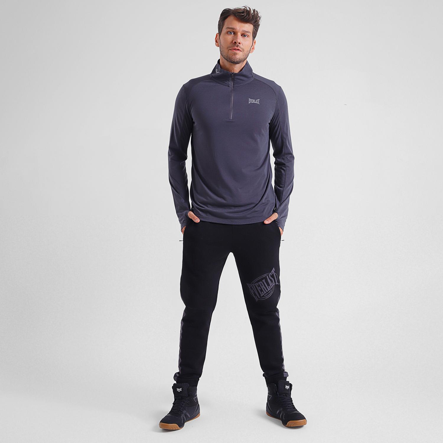 POLERA HOMBRE EVERLAST M/L QTR ZIP RUNNING EVE - 3