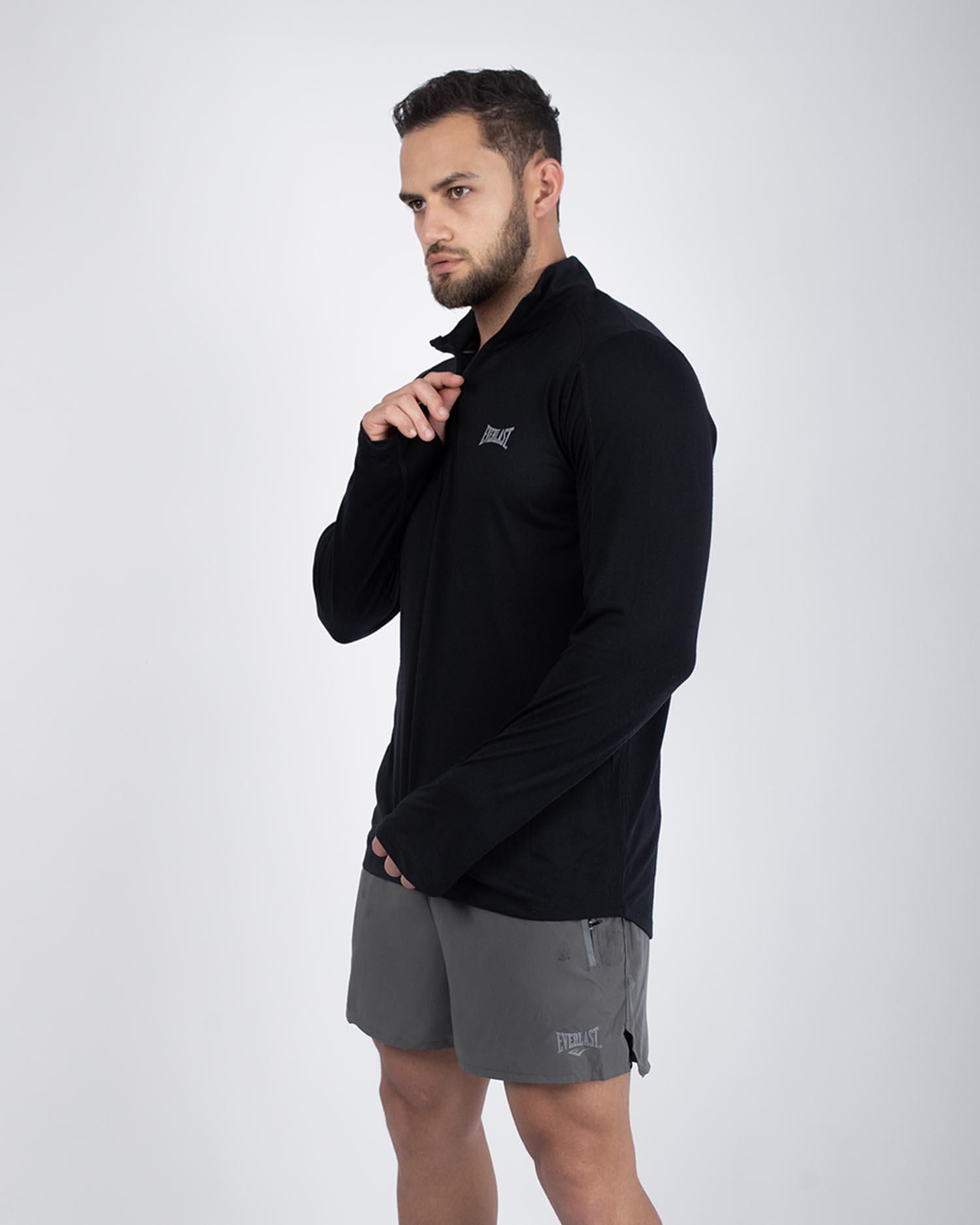 POLERA HOMBRE EVERLAST M/L QTR ZIP RUNNING EVE - 3