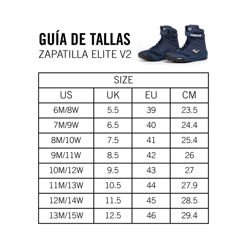 ZAPATILLAS DE BOXEO EVERLAST ELITE PRO 2 AZUL - 8