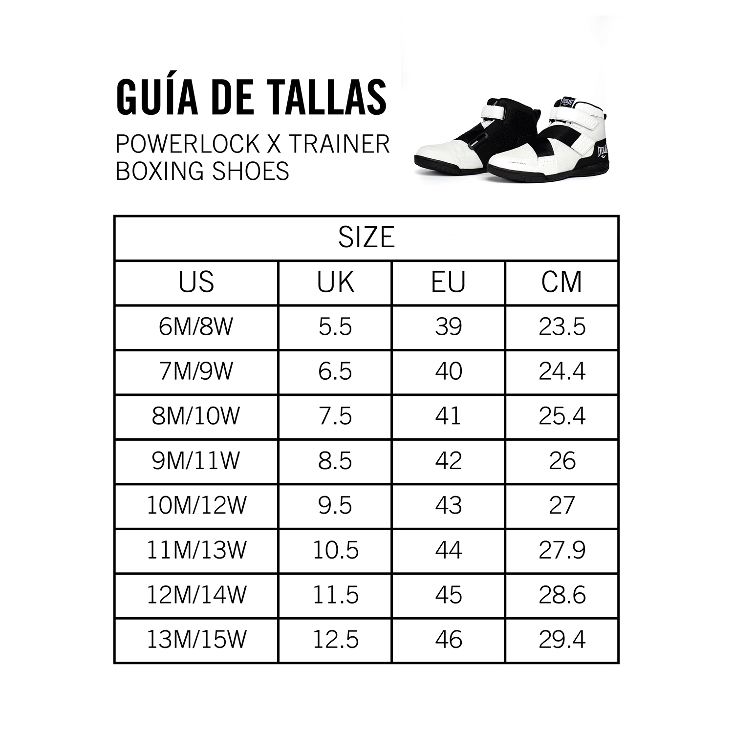 ZAPATILLAS POWERLOCK X TRAINER EVERLAST BLANCO - 9