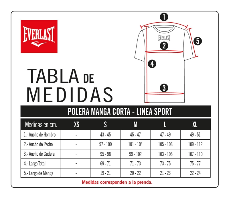POLERON CLINCH SLSS EVERLAST - AZUL - M - 6