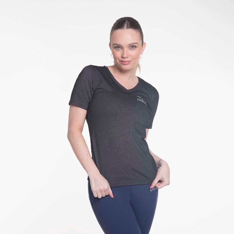 POLERA M/C BASIC TITANIO EVERLAST - 1