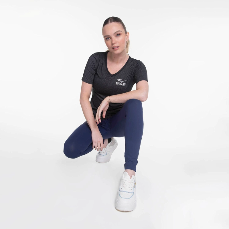 POLERA M/C BASIC TITANIO EVERLAST - 5