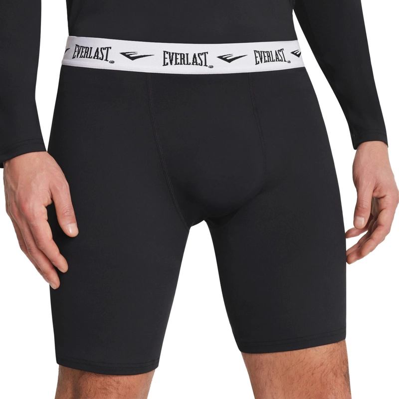 CALZA DE COMPRESIÓN HOMBRE EVERLAST NEGRO CORTA - 1