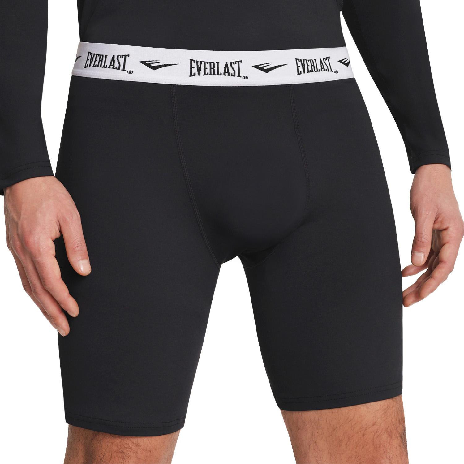 CALZA DE COMPRESIÓN HOMBRE EVERLAST NEGRO CORTA - 1