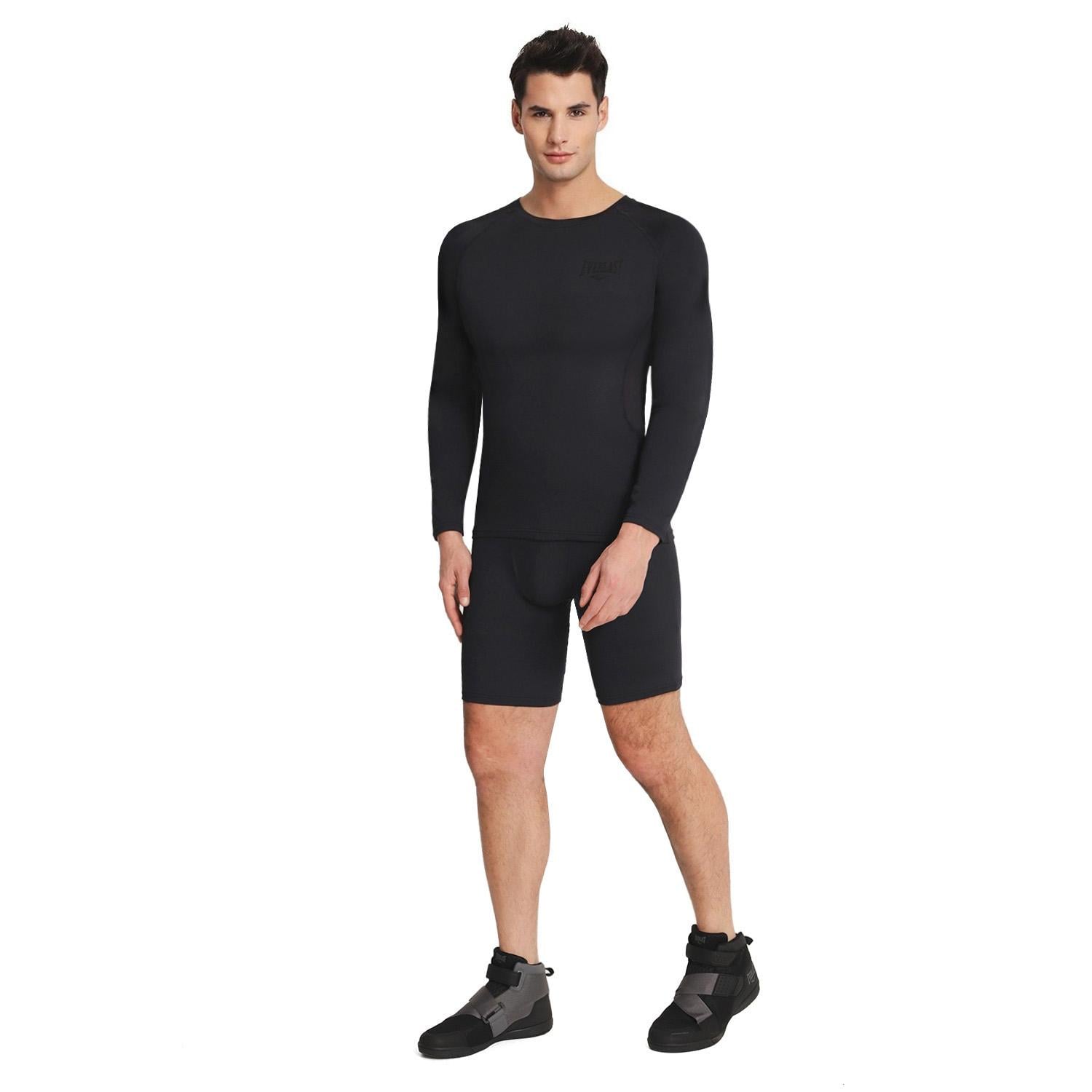 CALZA DE COMPRESIÓN HOMBRE EVERLAST NEGRO CORTA - 4