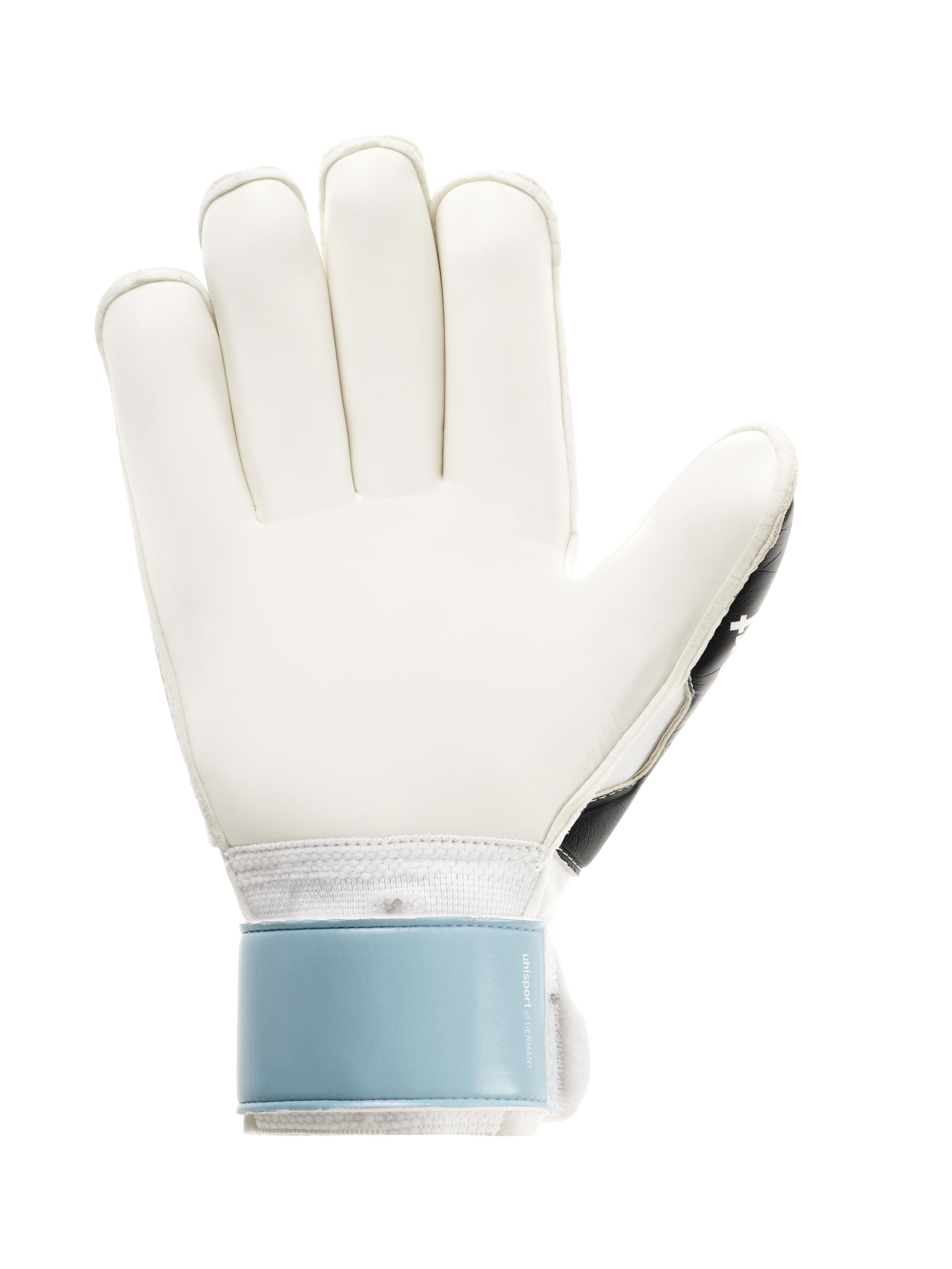 GUANTE DE ARQUERO ELIMINATOR SOFT RF NEGRO/CELESTE/BLANCO - 2