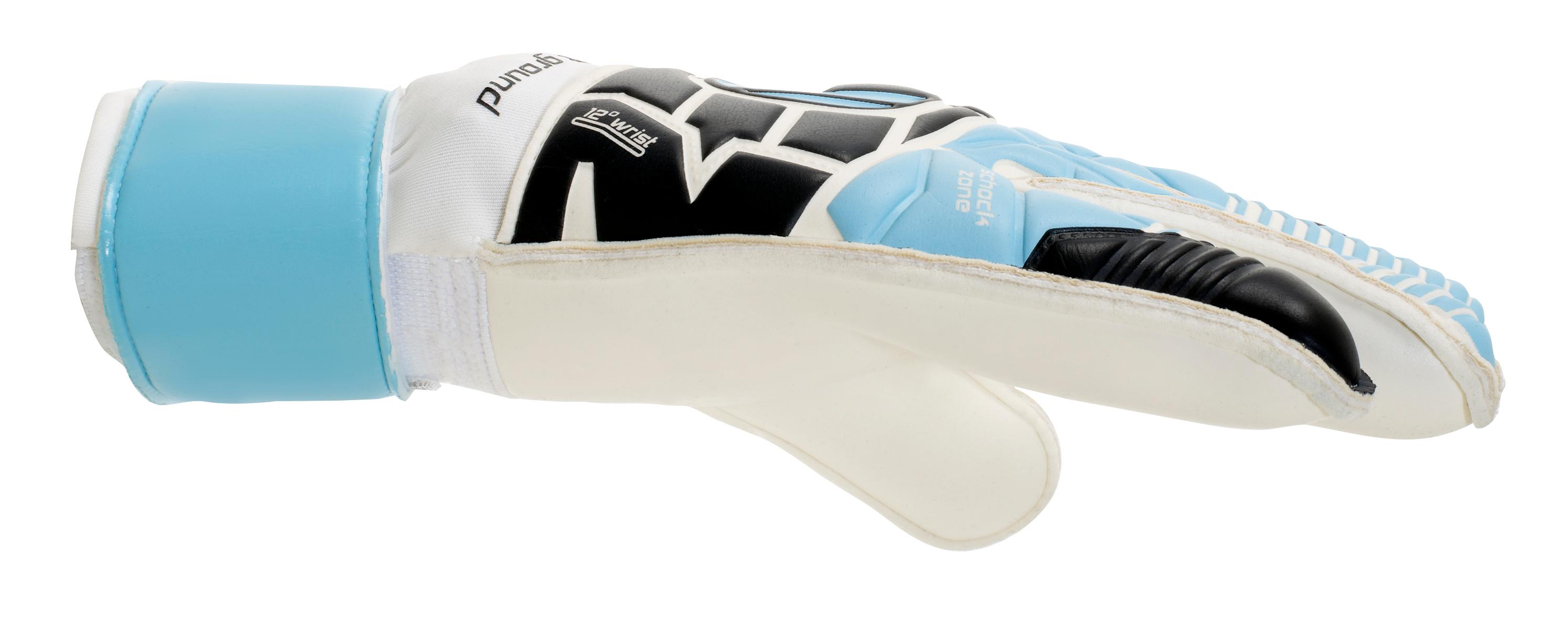 GUANTE DE ARQUERO ELIMINATOR SOFT RF NEGRO/CELESTE/BLANCO - 4