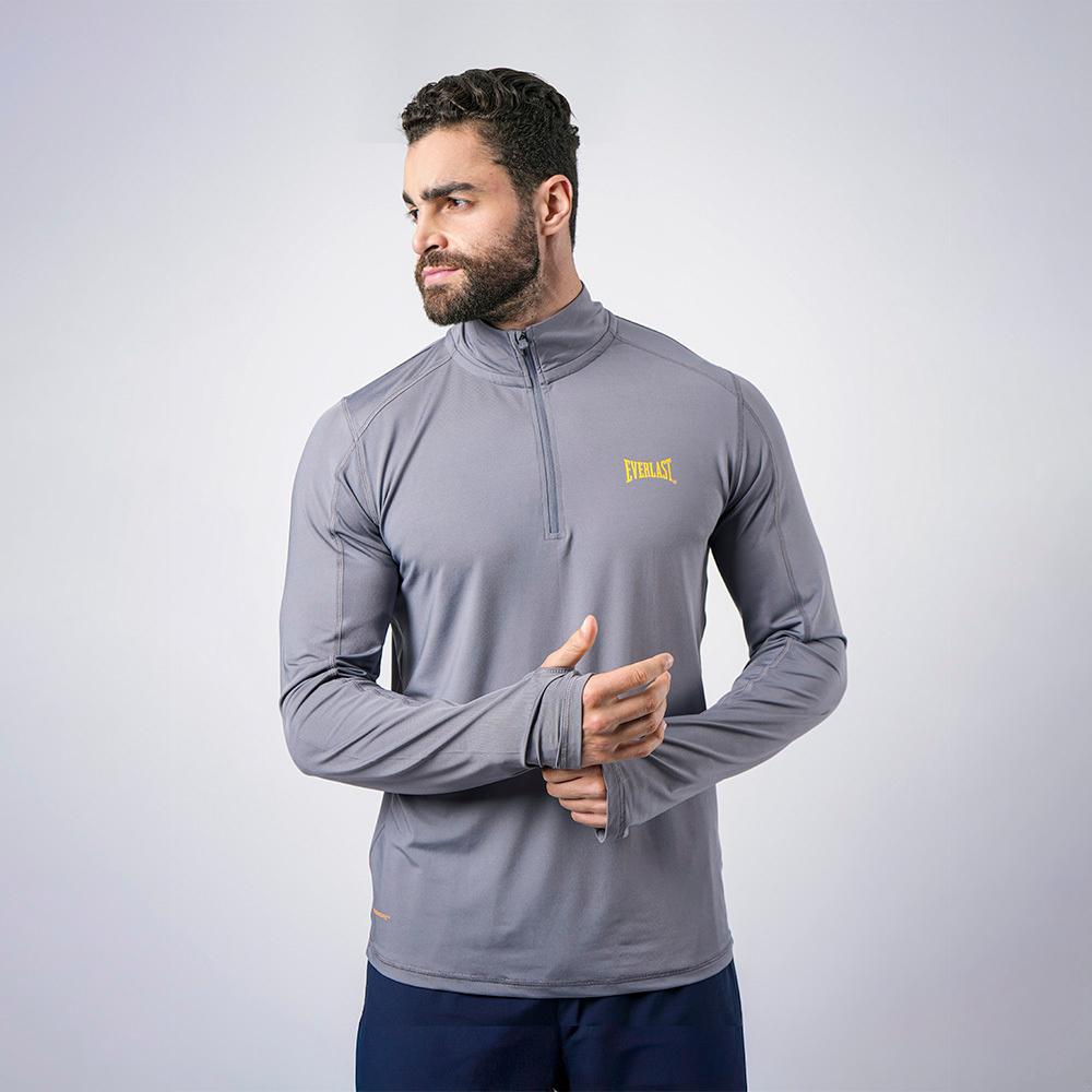 EVERLAST POLERA LONGEST-NEGRO-L