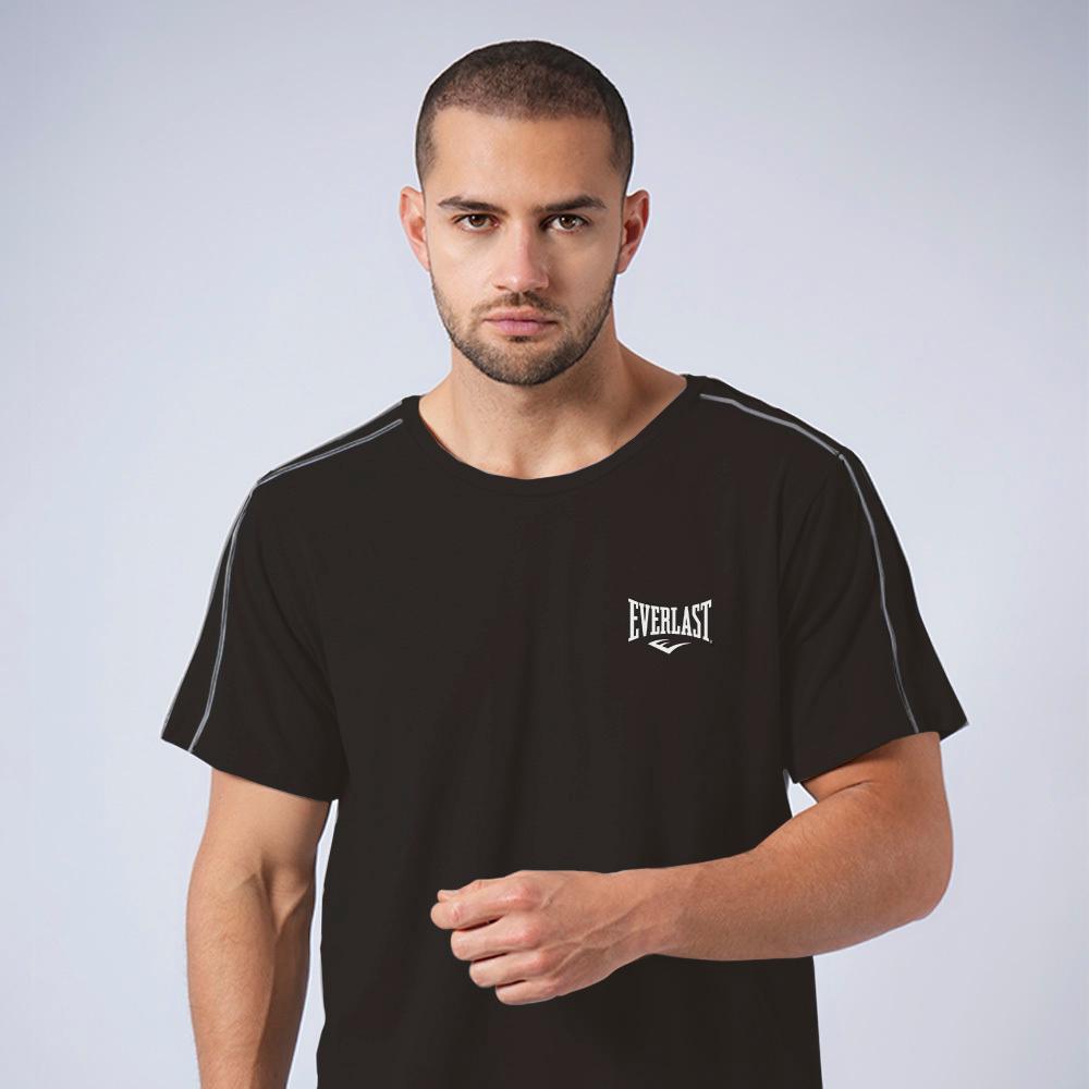 EVERLAST POLERA PIPPING-NEGRO-XL