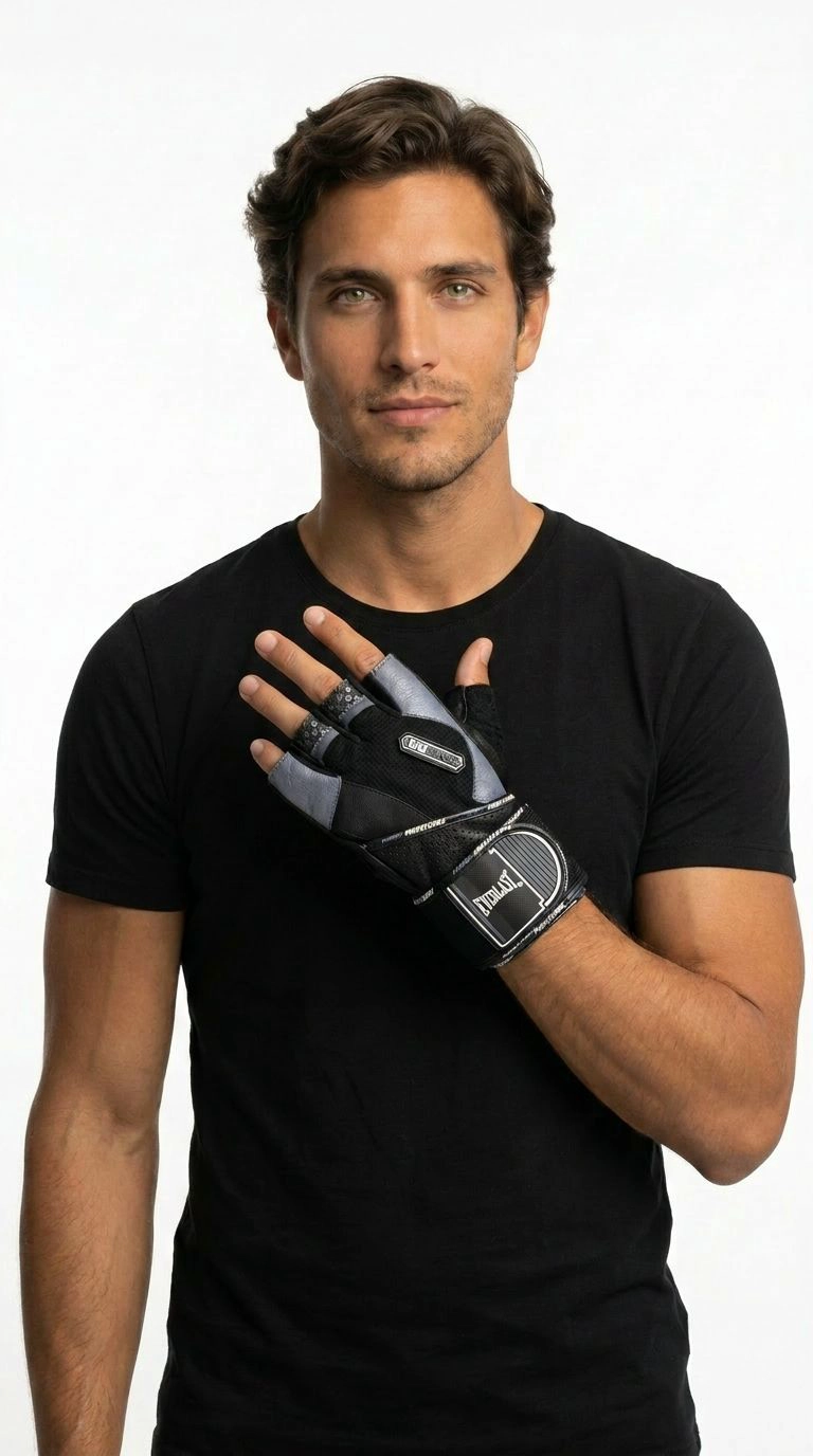 GUANTE FITNESS EVE PRO HOMBRE NE/GR - XL - 6