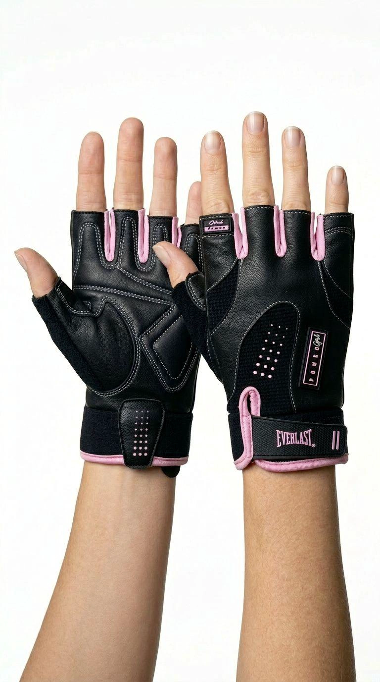 GUANTE FITNESS EVE PLUS MUJER NE/RS - S - 3