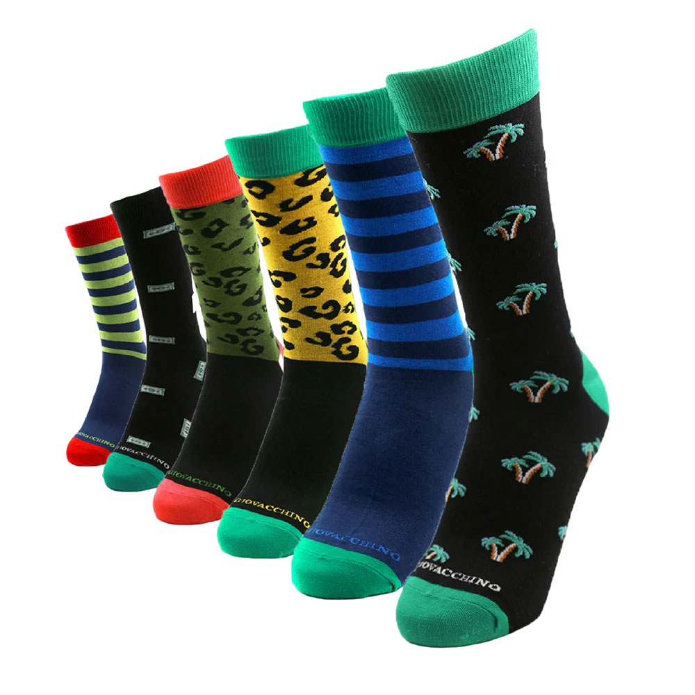 PACK X6 CALCETINES HOMBRE GIOVACCHINO GI77P6 ALGODÓN - 1