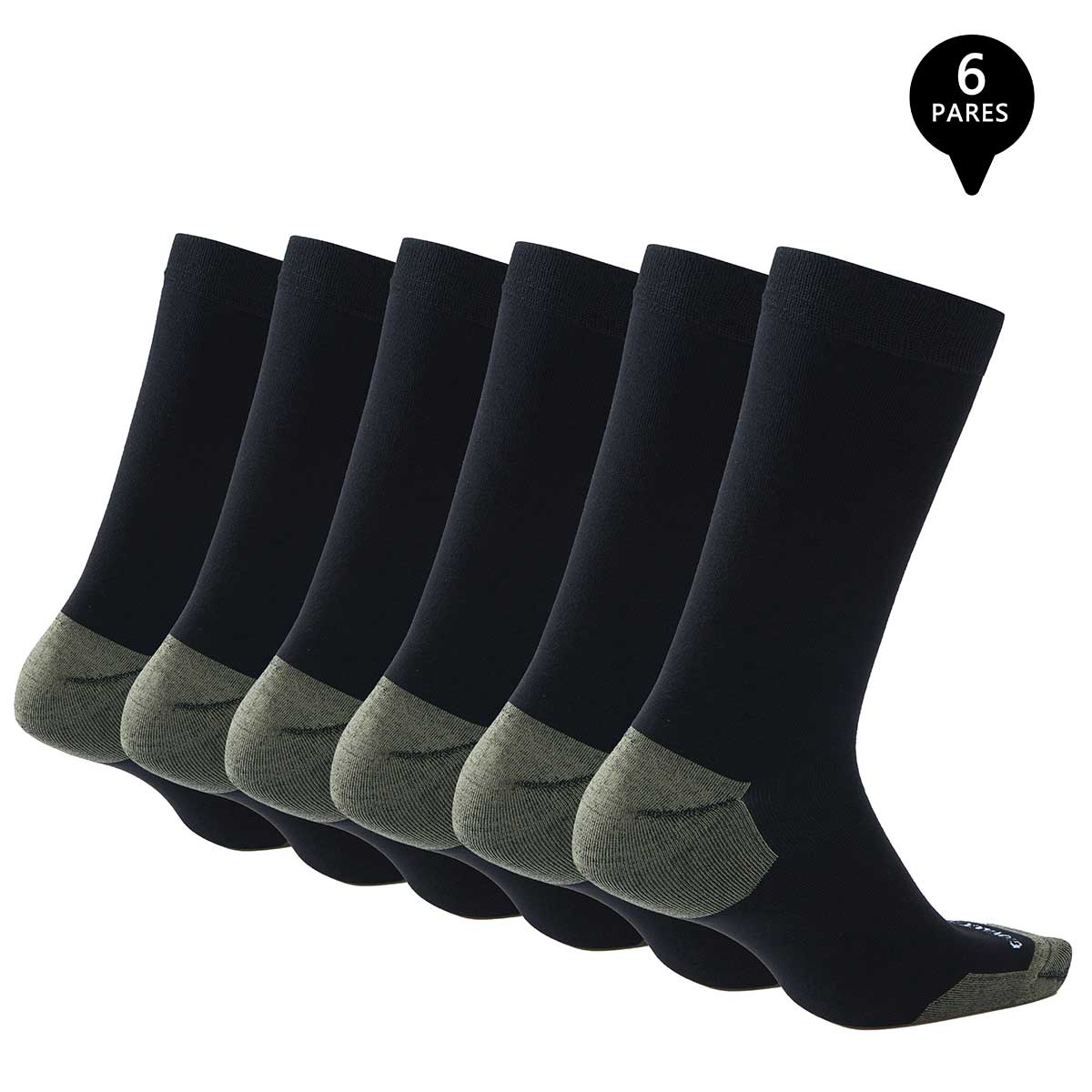 PACK DE 6 CALCETINES VESTIR BAMBÚ COBRE HOMBRE - 2