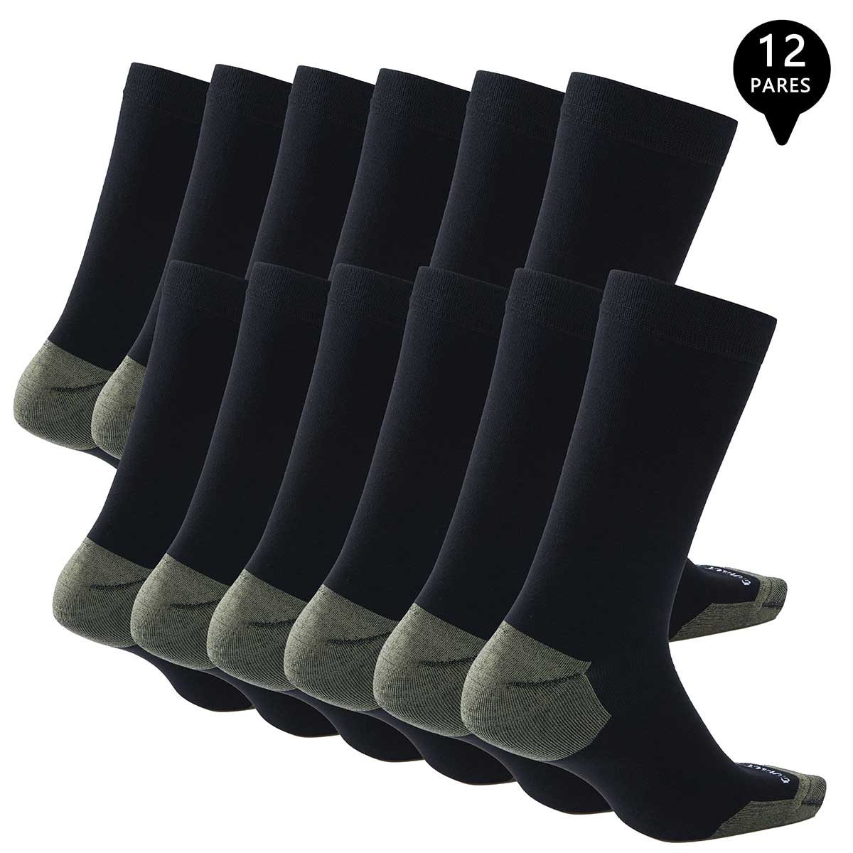 PACK DE 12 CALCETINES VESTIR BAMBÚ COBRE HOMBRE - 2