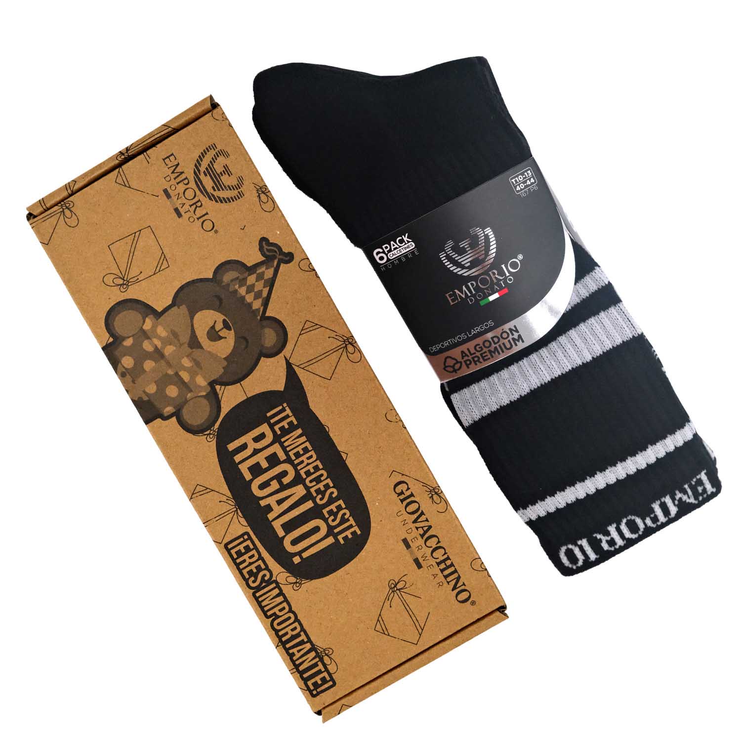 PACK DE 6 CALCETINES LARGOS DEPORTIVOS HOMBRE - 5