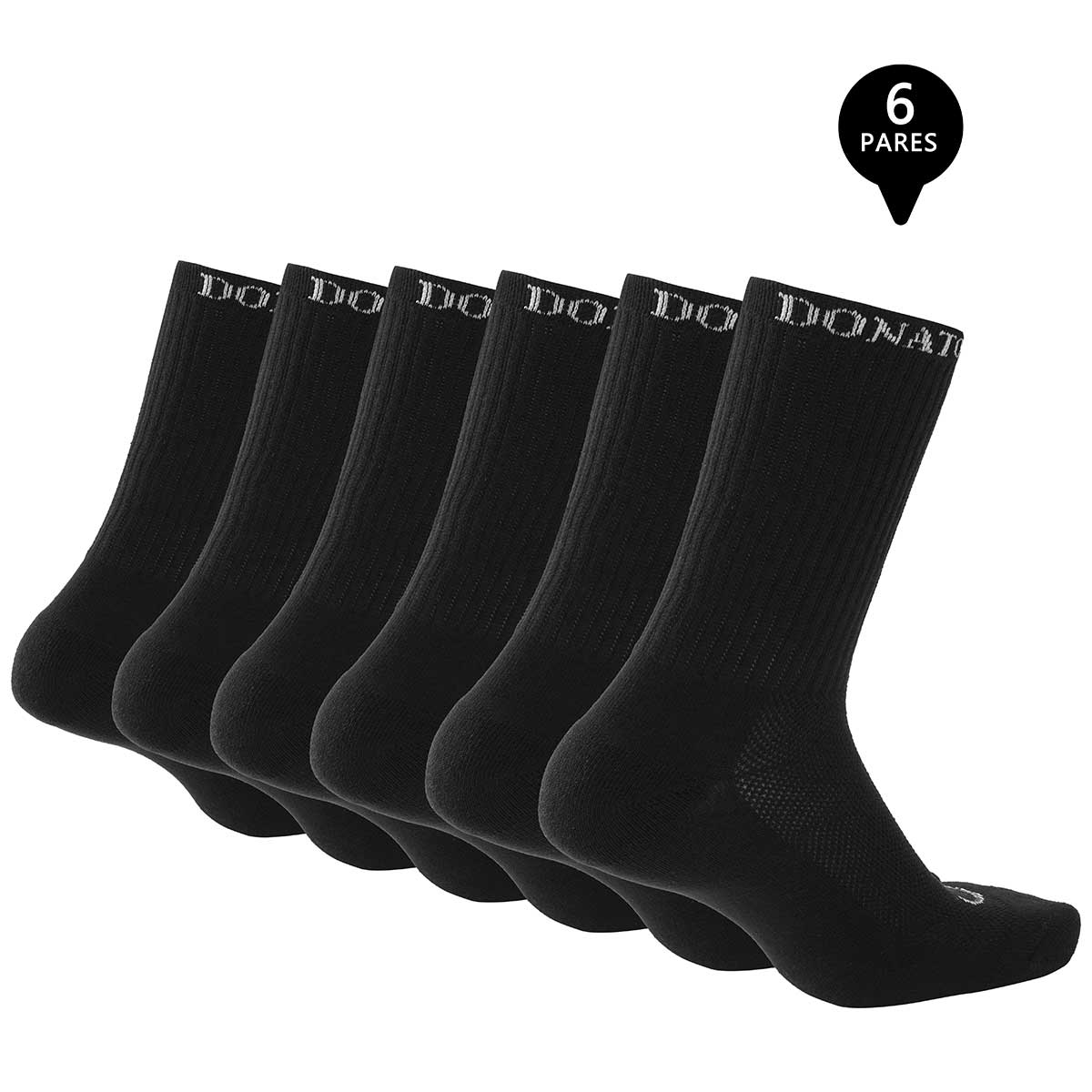 PACK DE 6 CALCETINES LARGOS DEPORTIVOS HOMBRE - 2