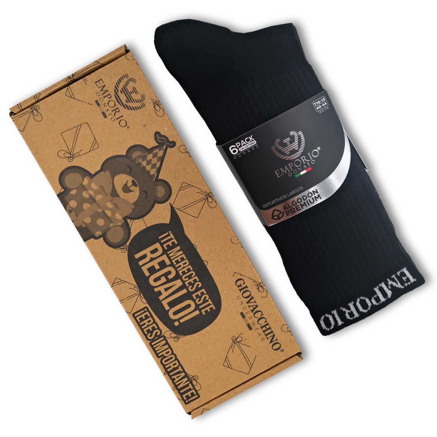 PACK DE 6 CALCETINES LARGOS DEPORTIVOS HOMBRE - 5