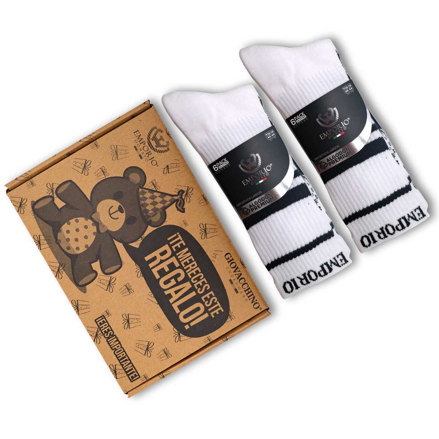 PACK DE 12 CALCETINES LARGOS DEPORTIVOS HOMBRE - 7
